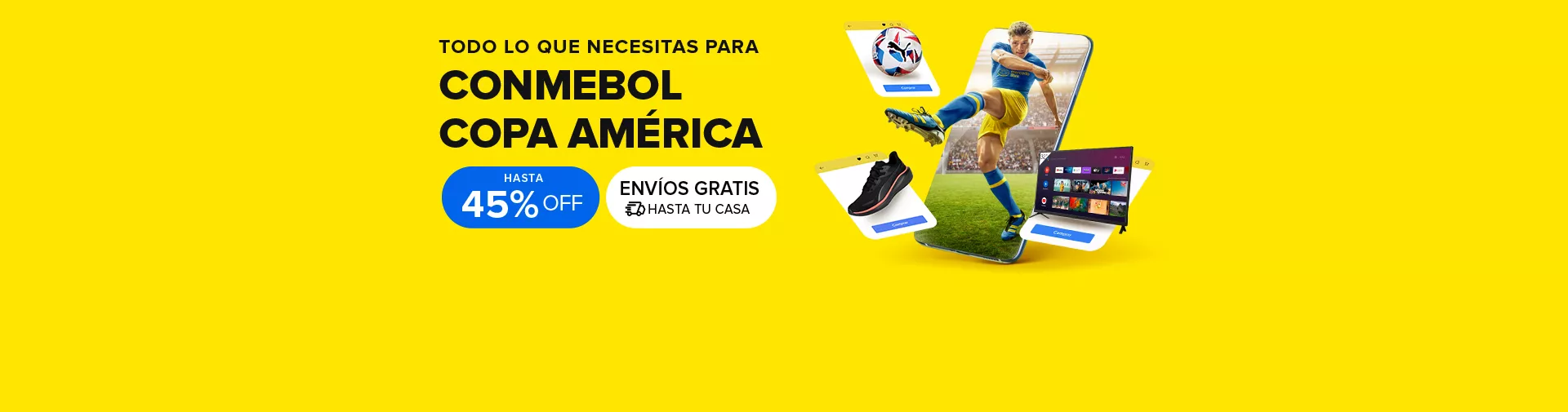 Discount image to enjoy the Copa America